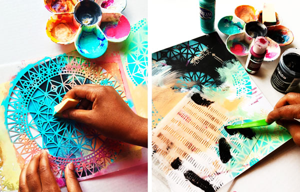 激光鏤空機(jī)能大大提高塑料手繪模板的生產(chǎn)效率！